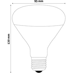 Avide Infrared Lamp R95 E27 100W Red