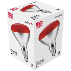 Avide Infrared Lamp R95 E27 100W Red