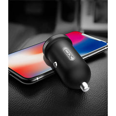 XO CC18 Διπλός USB Φορτιστής Αυτοκινήτου Μαύρος
