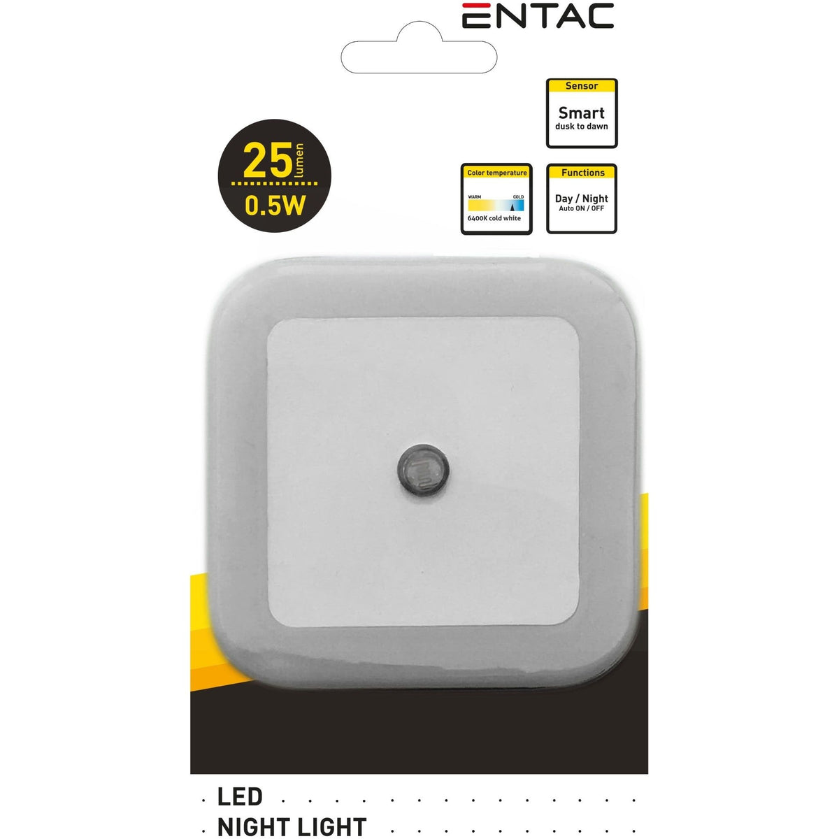 Entac Night Light 0.5W Square Cool White