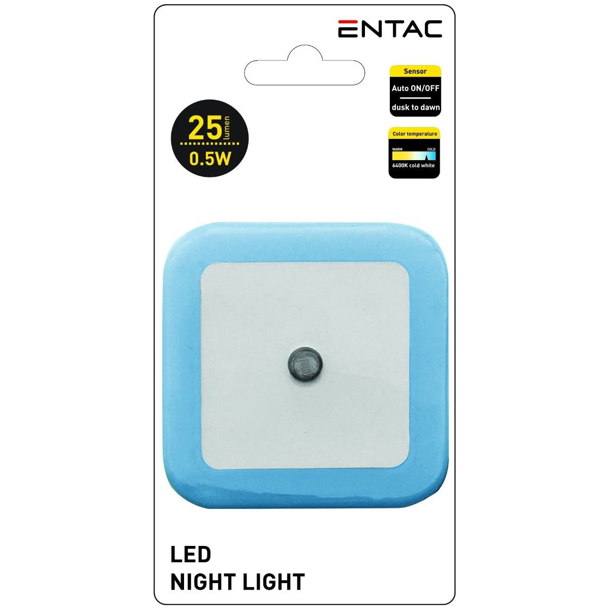 Entac Night Light 0.5W Square Cool Blue