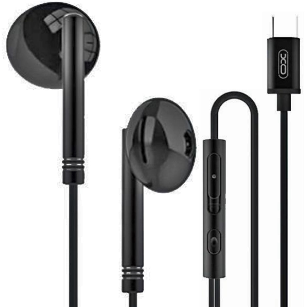 XO EP29 Ακουστικά Handsfree Type-C Μαύρα