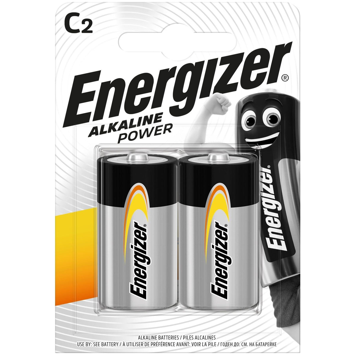 Energizer Power Alkaline C Batteries (2pcs)