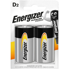 Energizer Power Alkaline D Batteries (2pcs)