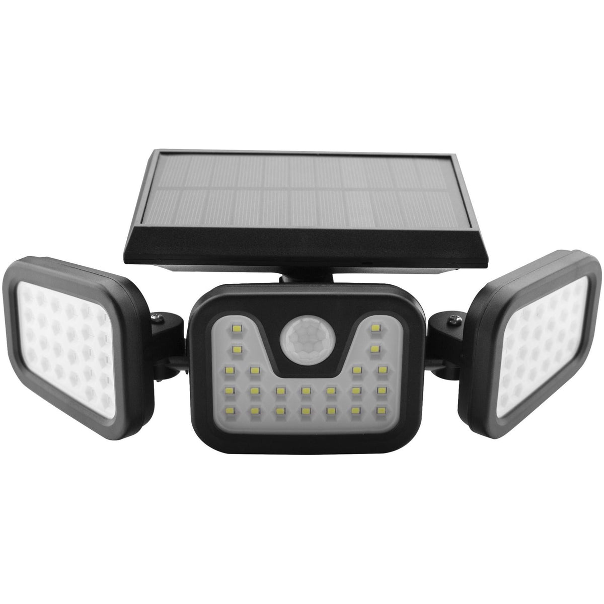 Entac Ηλιακό Φωτιστικό Τοίχου 15W SMD 3 Κεφαλές με Ανιχνευτή Κίνησης