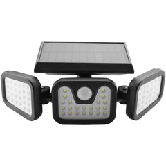 Entac Ηλιακό Φωτιστικό Τοίχου 15W SMD 3 Κεφαλές με Ανιχνευτή Κίνησης