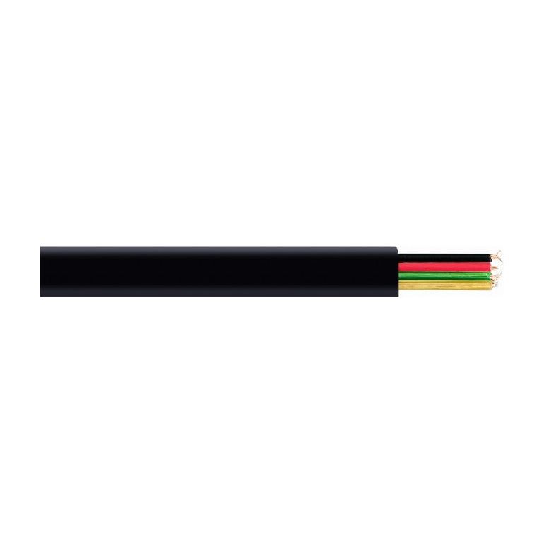 Telephone Cable Flat 100m Black