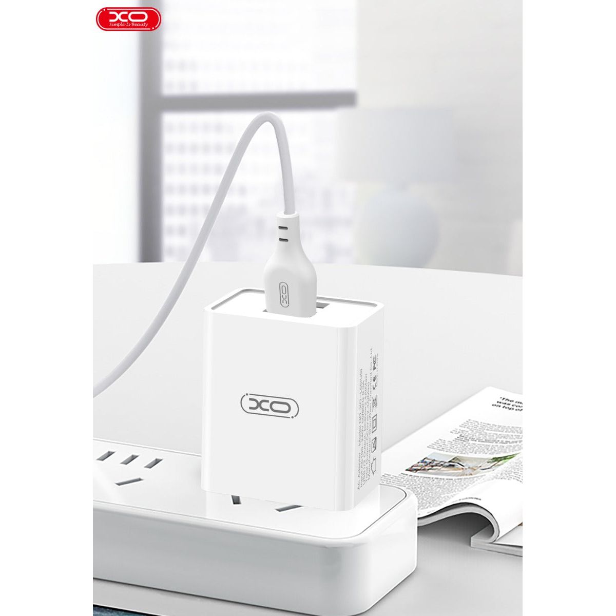 XO L65EU 2.4A Φορτιστής με Διπλή Θύρα USB για Lightning