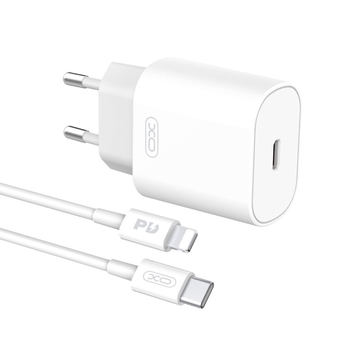 XO L91EU 25W Type-C Φορτιστής Γρήγορης Φόρτισης με Lightning Καλώδιο