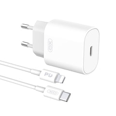 XO L91EU 25W Type-C Φορτιστής Γρήγορης Φόρτισης με Lightning Καλώδιο