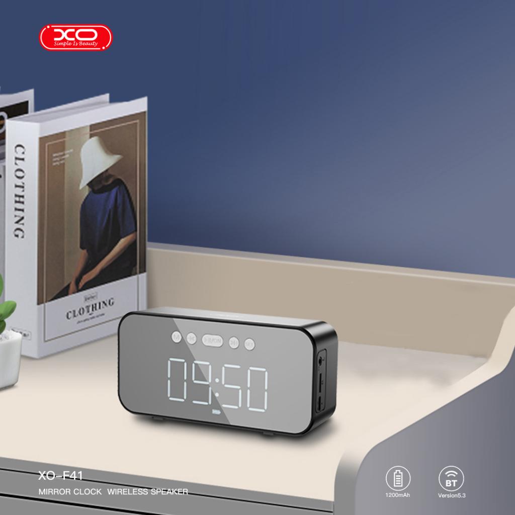 XO F41 Mirror Clock Bluetooth Speaker – Electronhouse