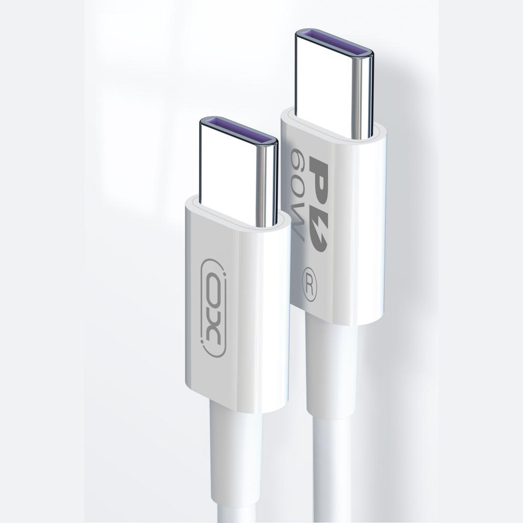 XO NB-Q190B 60W Καλώδιο Φόρτισης Type-C σε Type-C 2m