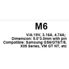 Laptop Charging Plug M6
