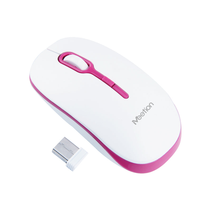Meetion MT-R547 2.4G Wireless Mouse / White &amp; Red