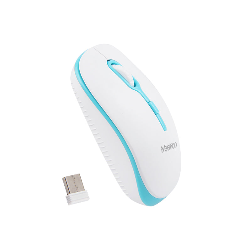 Meetion MT-R547 2.4G Wireless Mouse / White &amp; Blue