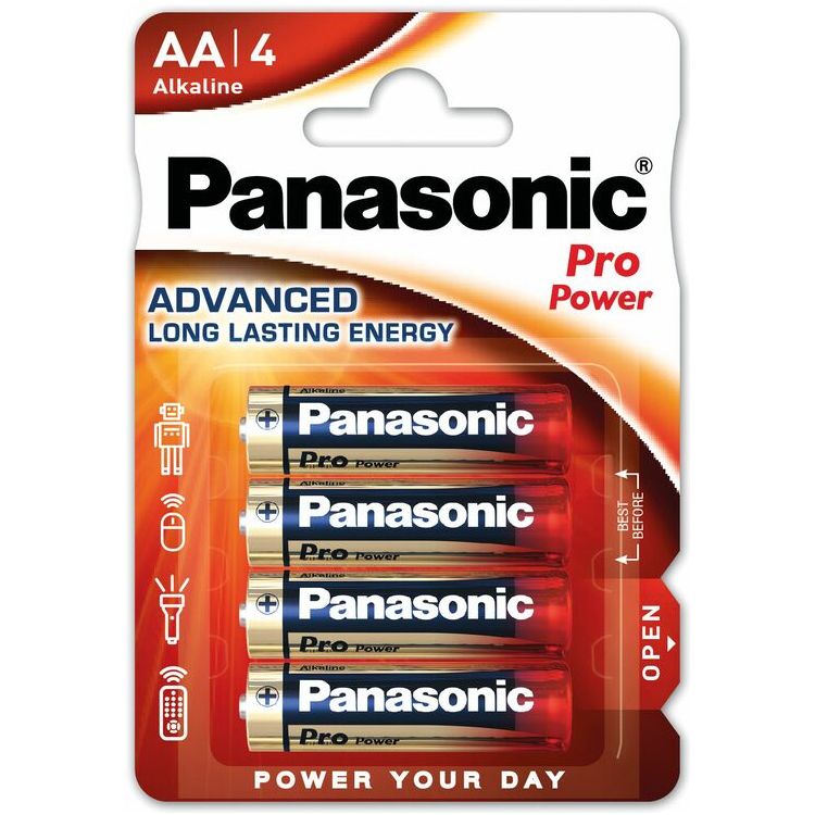 Panasonic Batteries Pro Power LR6 AA (4pcs)