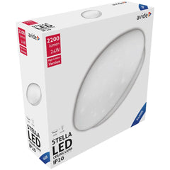 Avide LED Μοντέρνα Πλαφονιέρα Οροφής Stella (Starry) 24W 380x110.0mm Ψυχρό 6400Κ