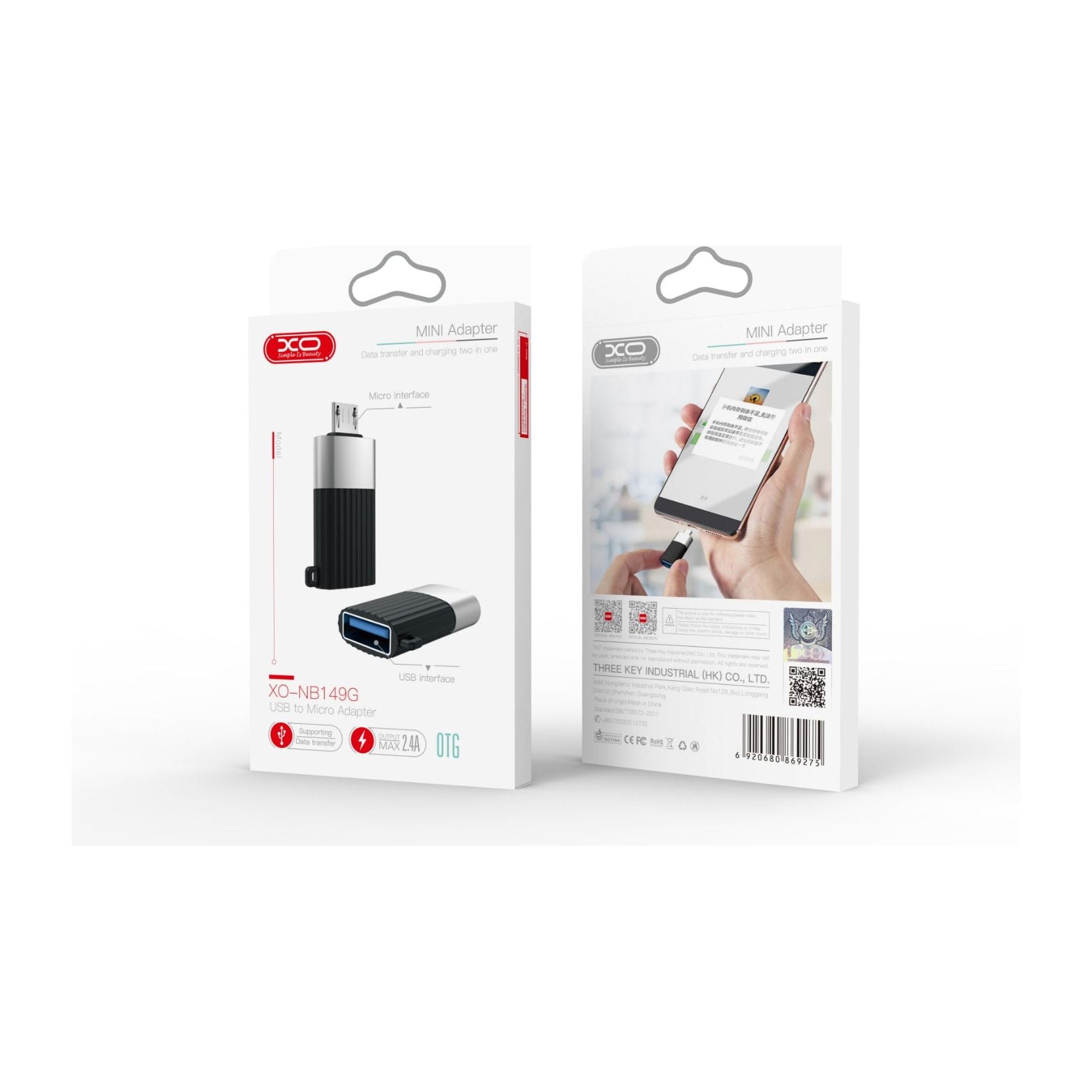 XO NB149-G USB 2.0 to Micro Adapter