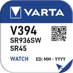 Varta Μπαταρία Ρολογιού V394 (1τμχ)