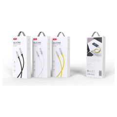 XO NB251 6A Liquid Silicone Rubber Type-c Data Cable 1m Cable Yellow