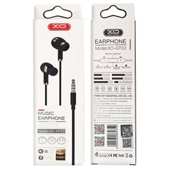 XO EP22 Ακουστικά Handsfree 3.5mm Μαύρα
